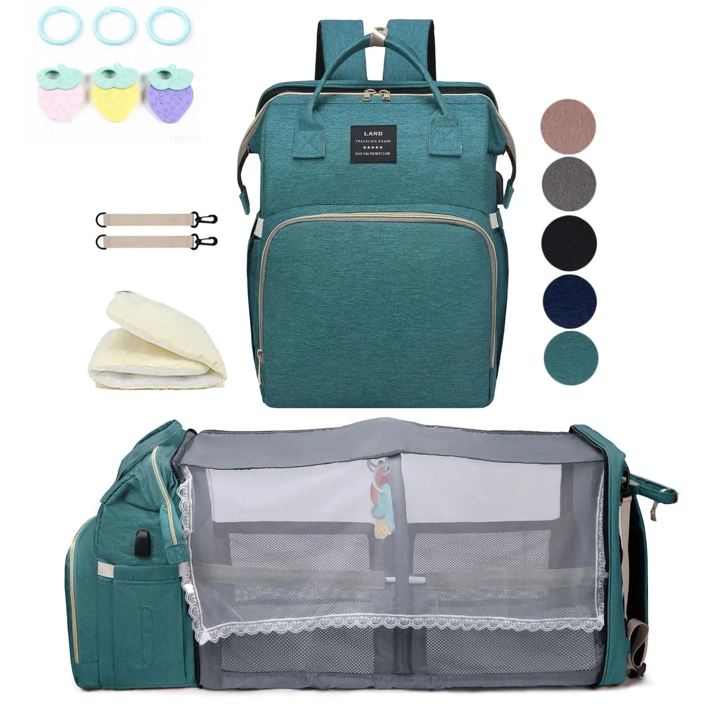 Sac à langer voyage BabyLunea Transit pliable respirant 