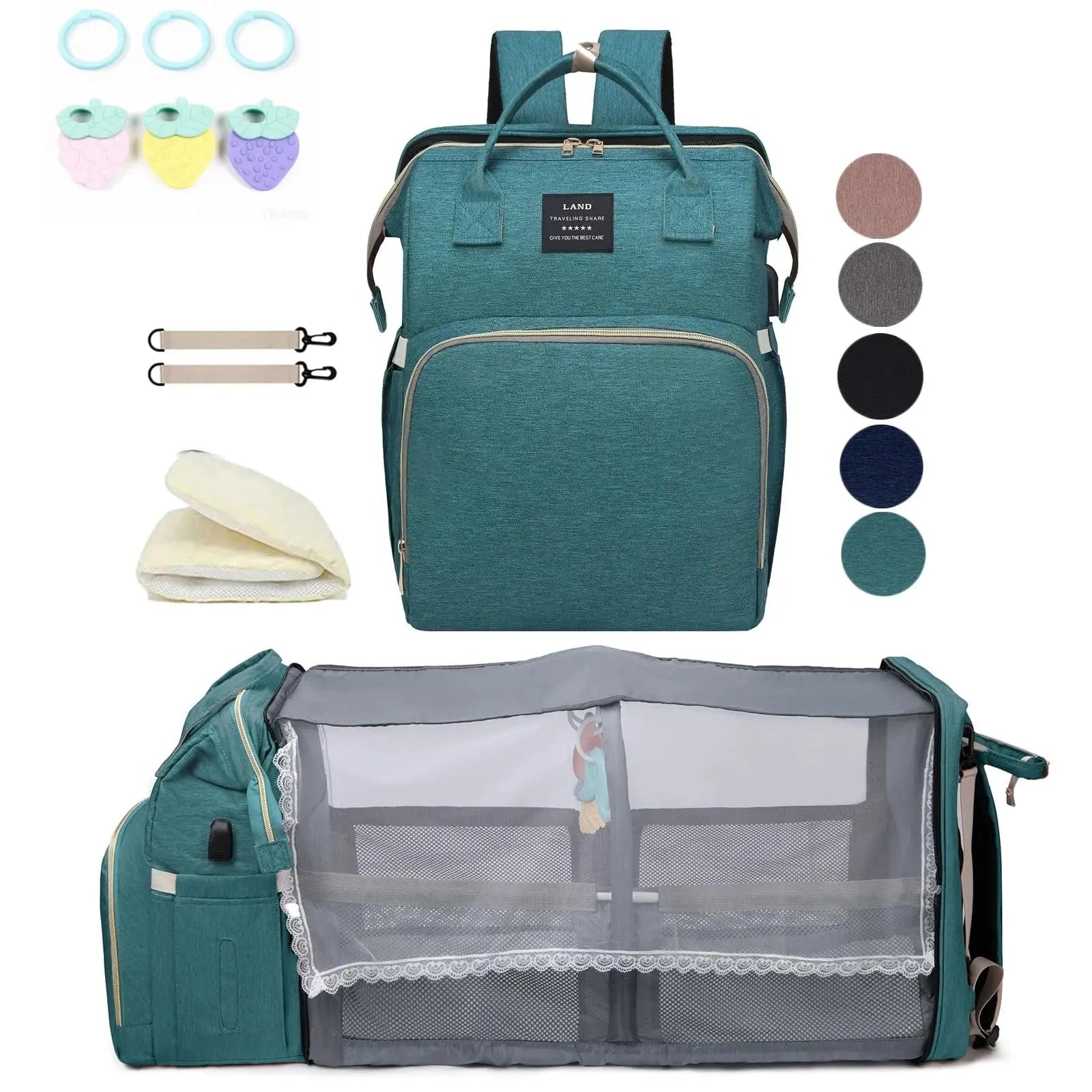 Sac à langer voyage BabyLunea Transit pliable respirant 