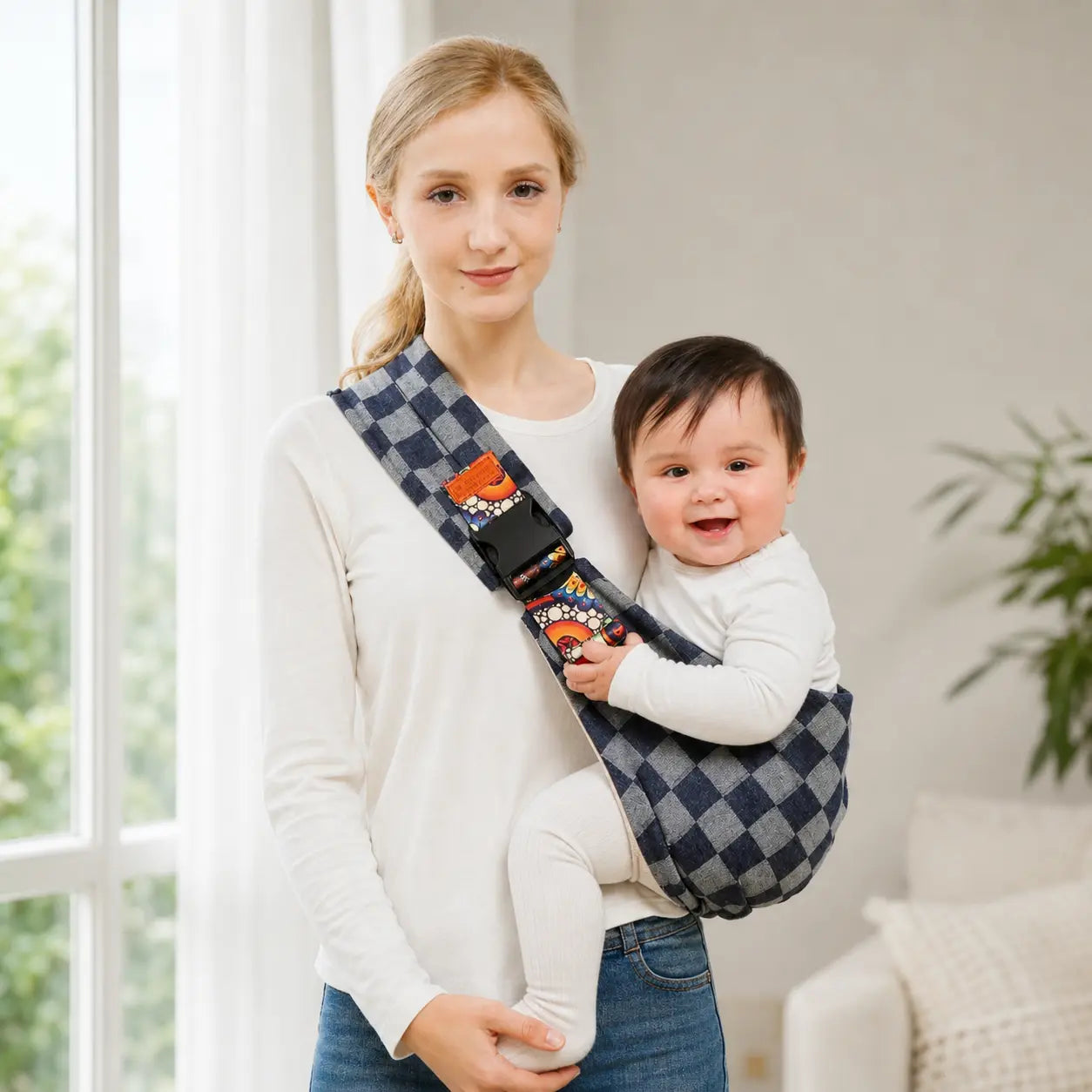 Sling pour bébé BabyLunea Nova – portage doux, léger et ajustable 