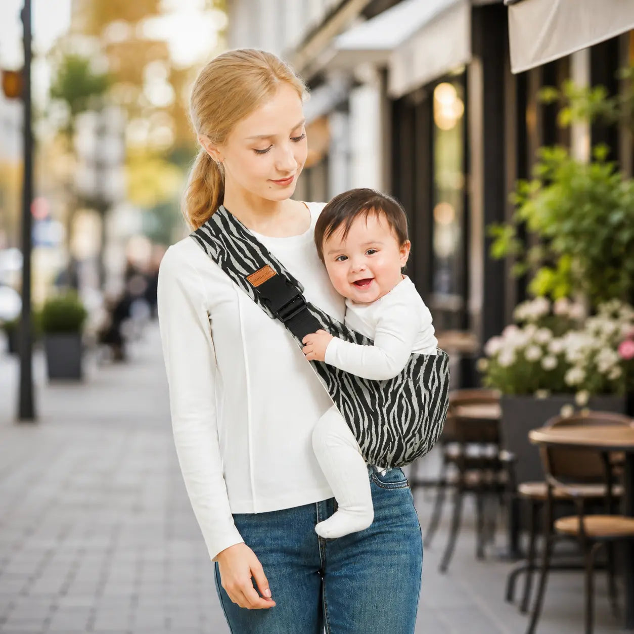 Sling pour bébé BabyLunea Nova – portage doux, léger et ajustable 